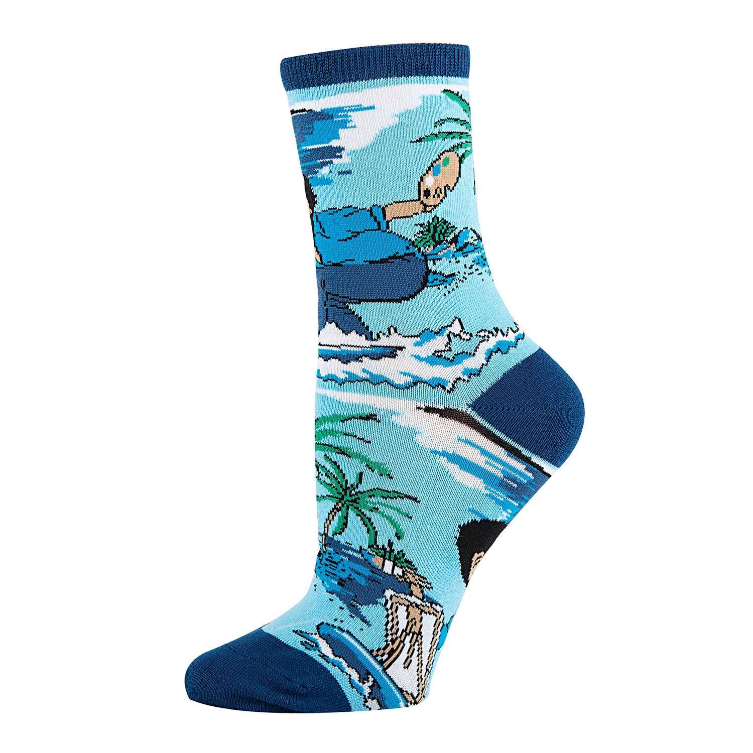 Bob Ross Waves Socks