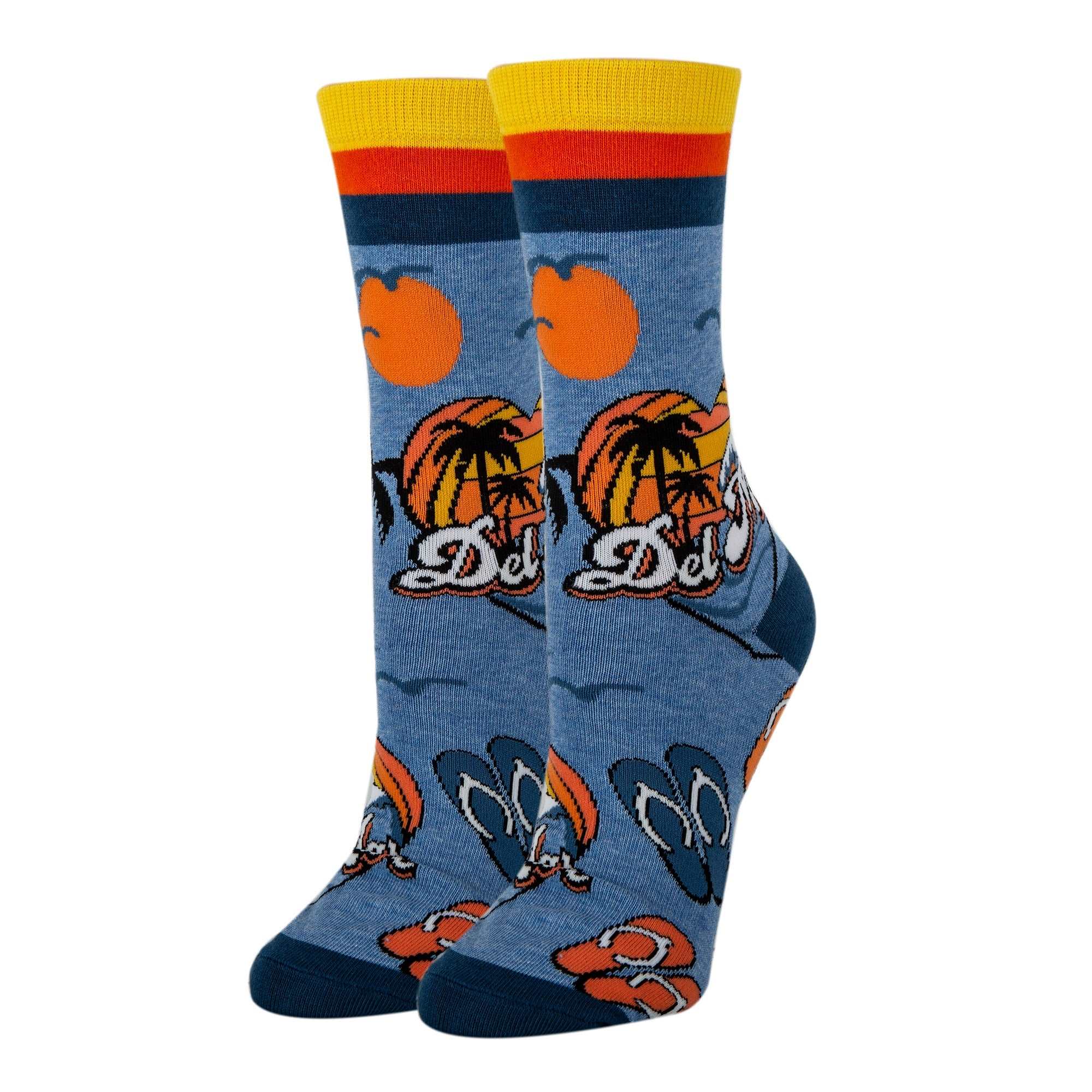 Del Mar-Womens Crew Sockss