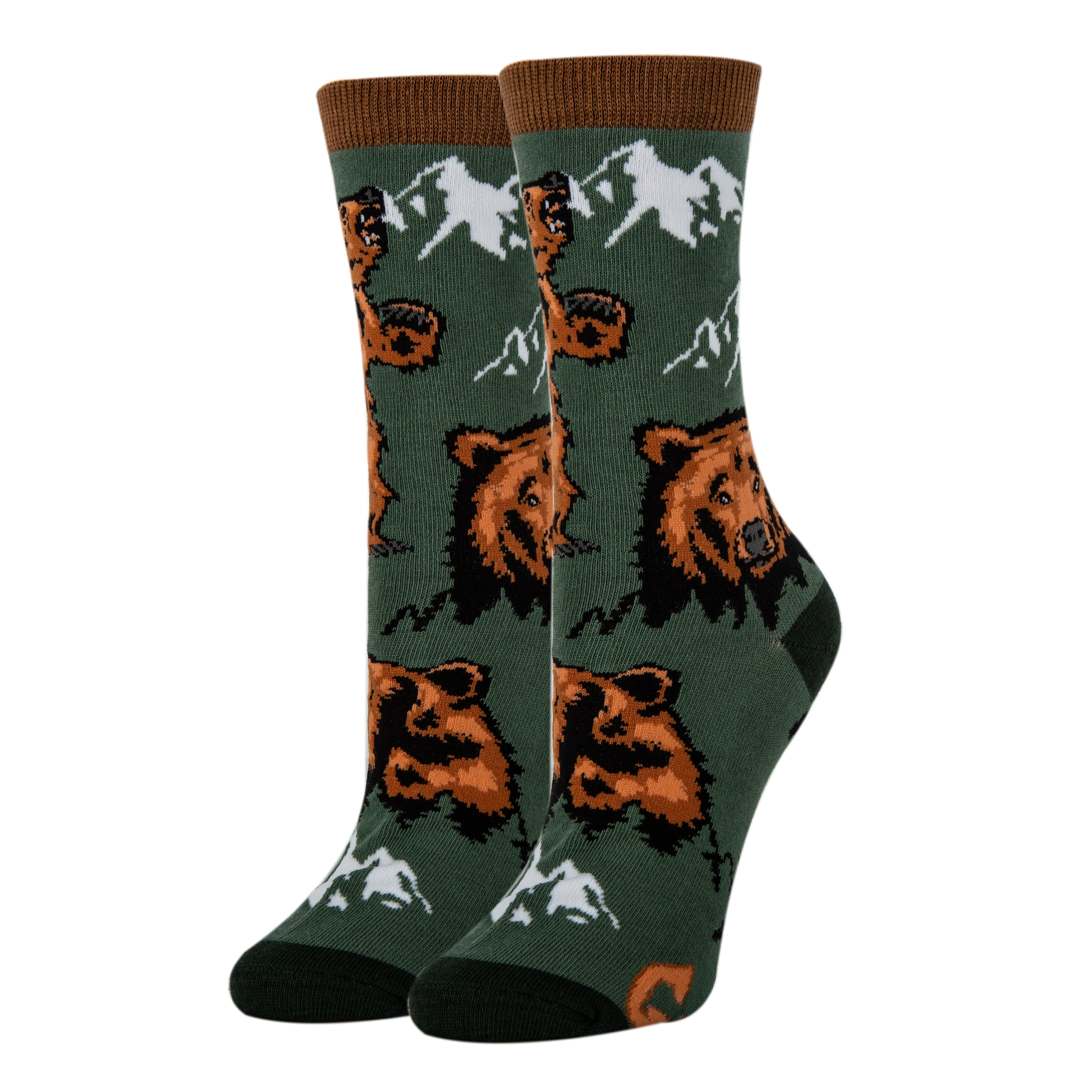 Be Grizzly-Womens Crew Socks 