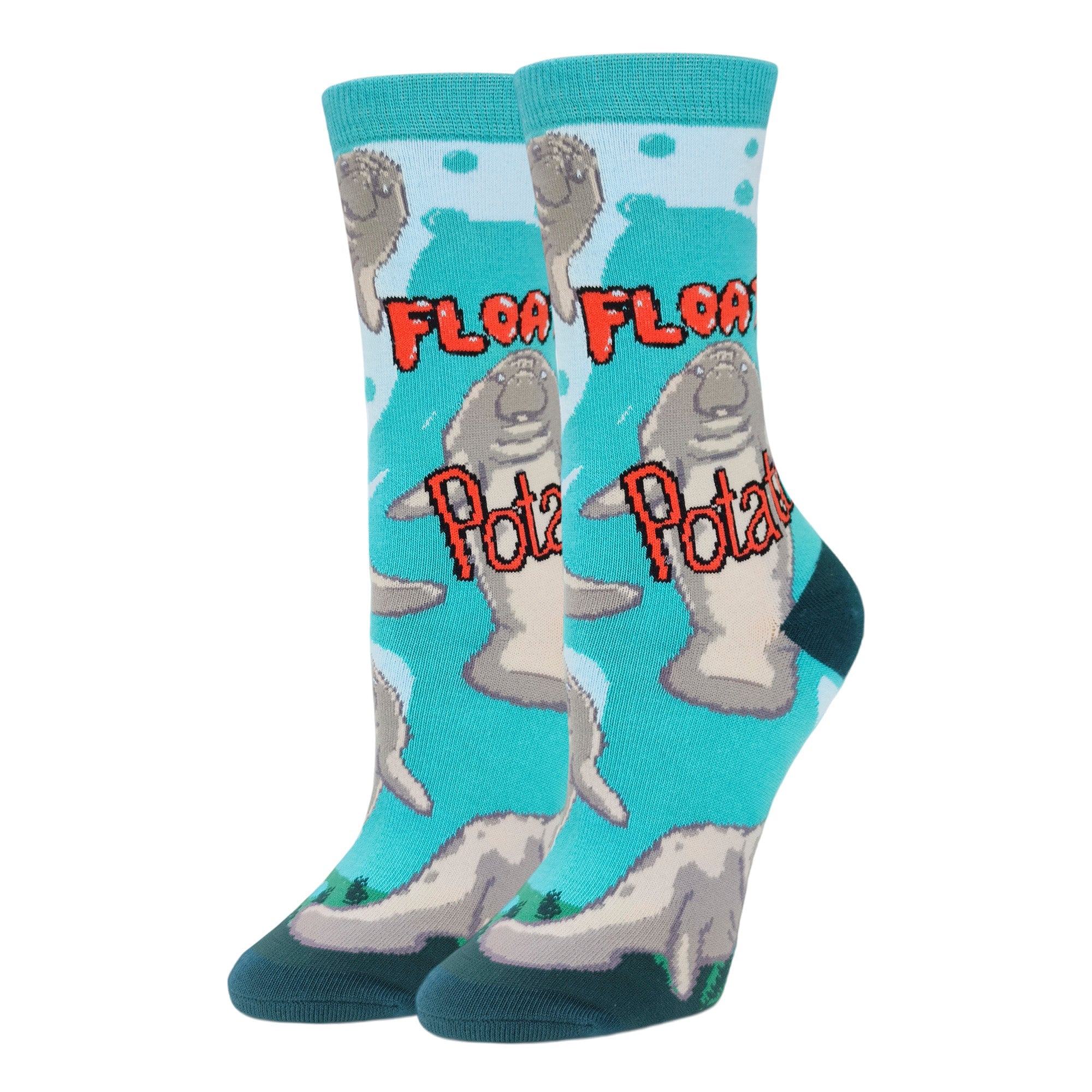 Floaty Potato-Womens Crew Socks 