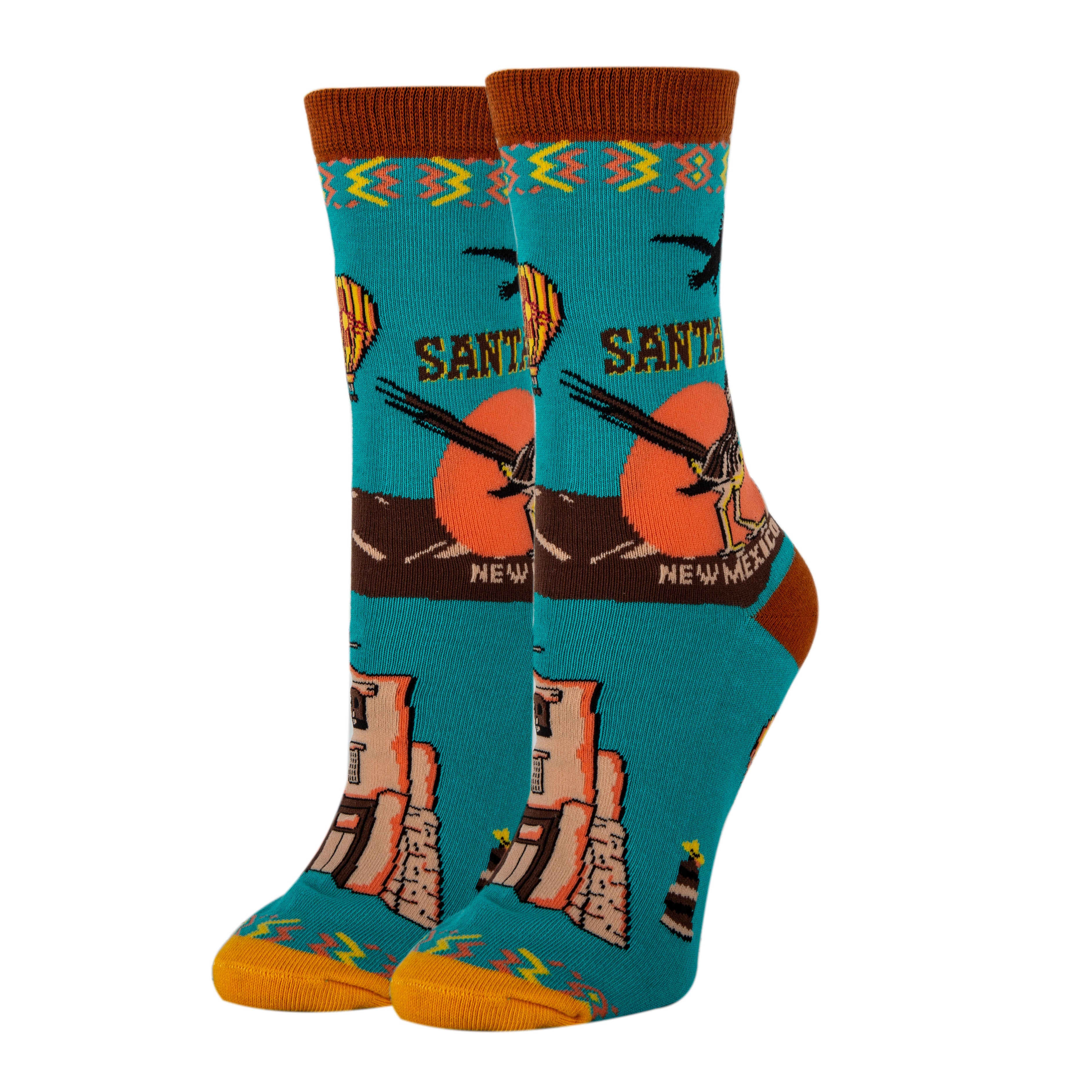 Santa Fe-Womens Crew Socks 