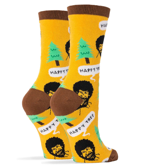 bob-ross-happy-tree-womens-crew-socks-2-oooh-yeah-socks