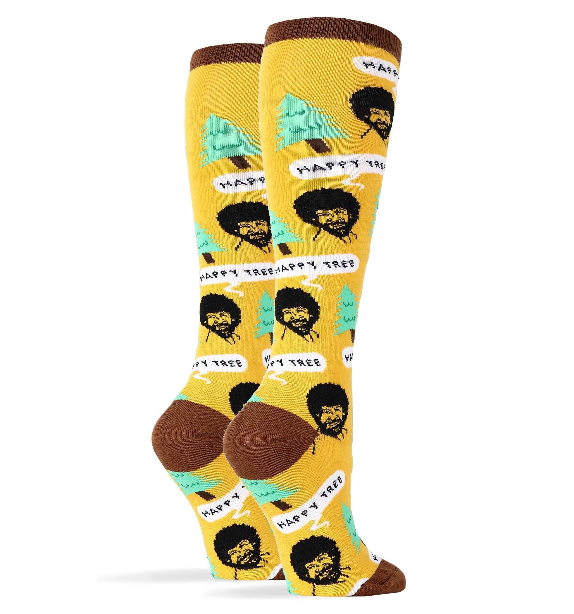 bob-ross-happy-tree-womens-knee-high-socks-2-oooh-yeah-socks