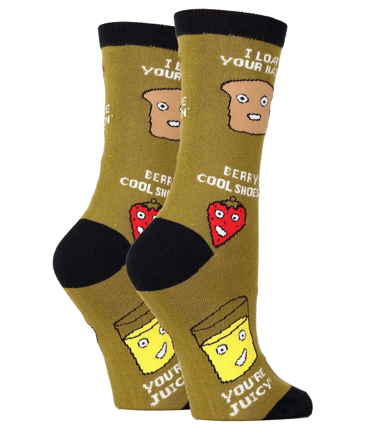 complimentary-breakfast-womens-crew-socks-2-oooh-yeah-socks