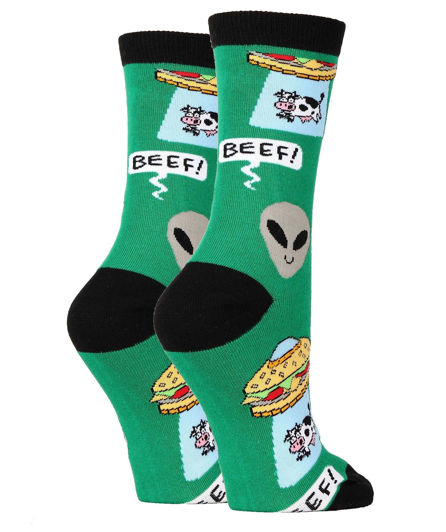 beef-abduction-womens-crew-socks-2-oooh-yeah-socks