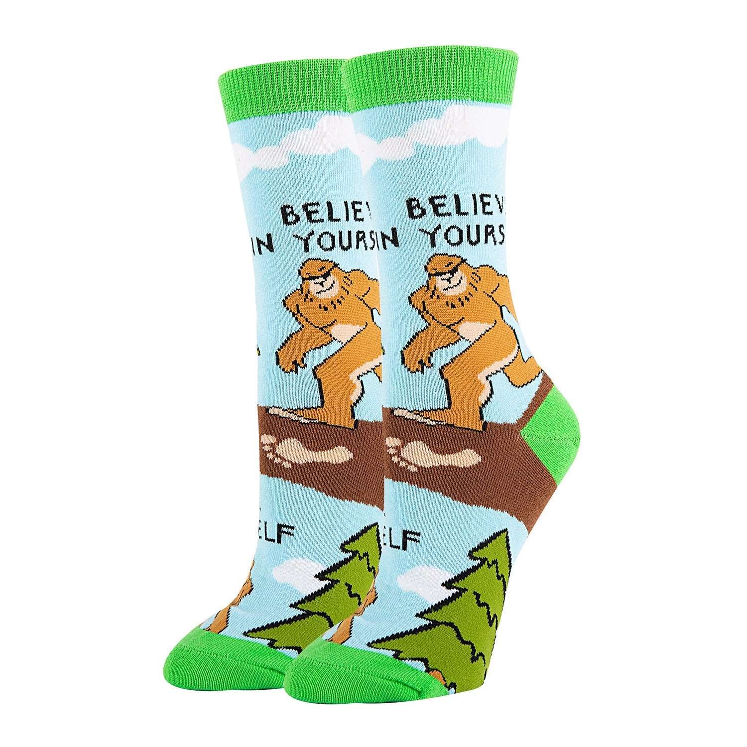 Believe Socks | Novelty Crew Socks For Womens