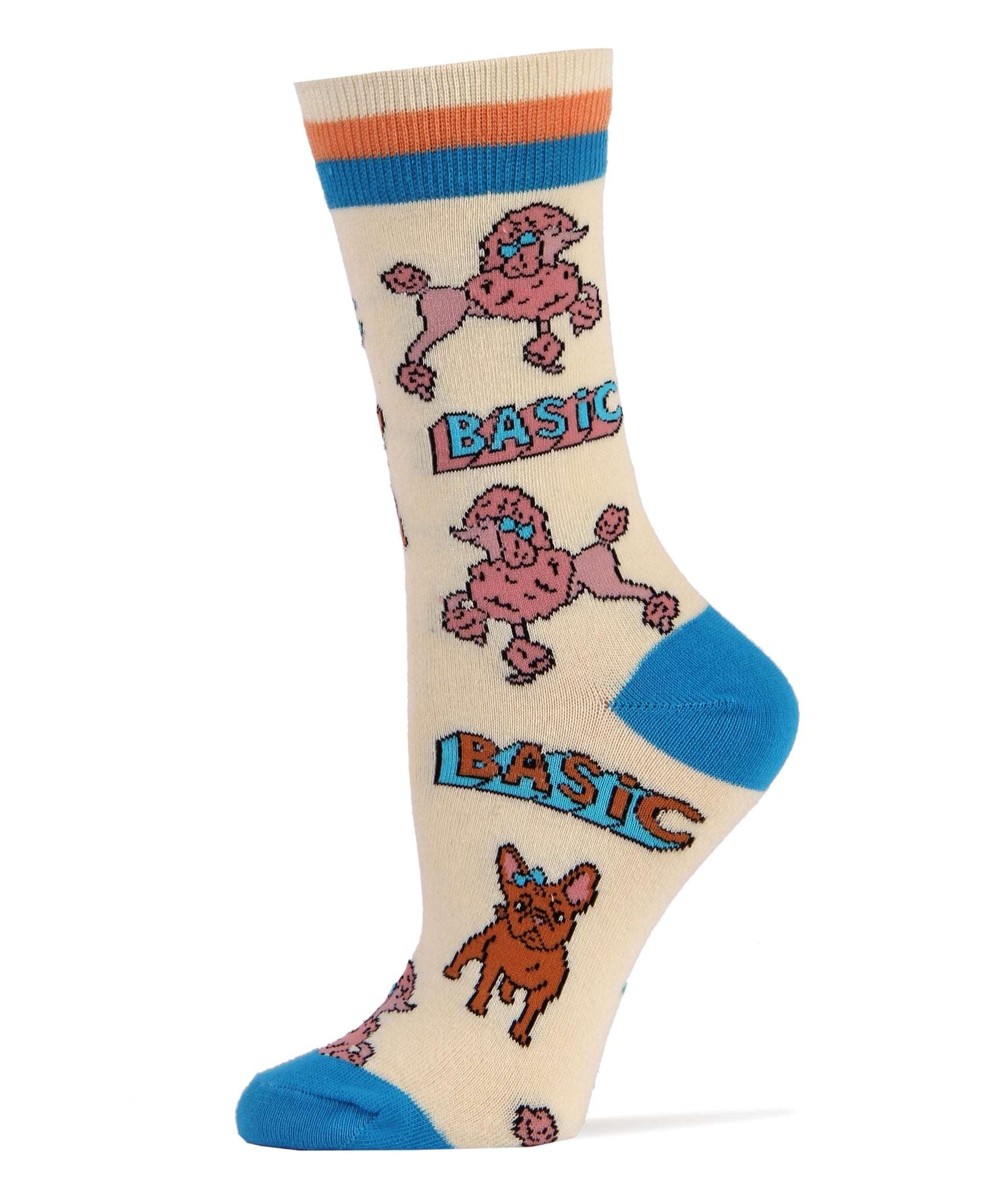 Basic Bitch Socks | Novelty Crew Socks For Women