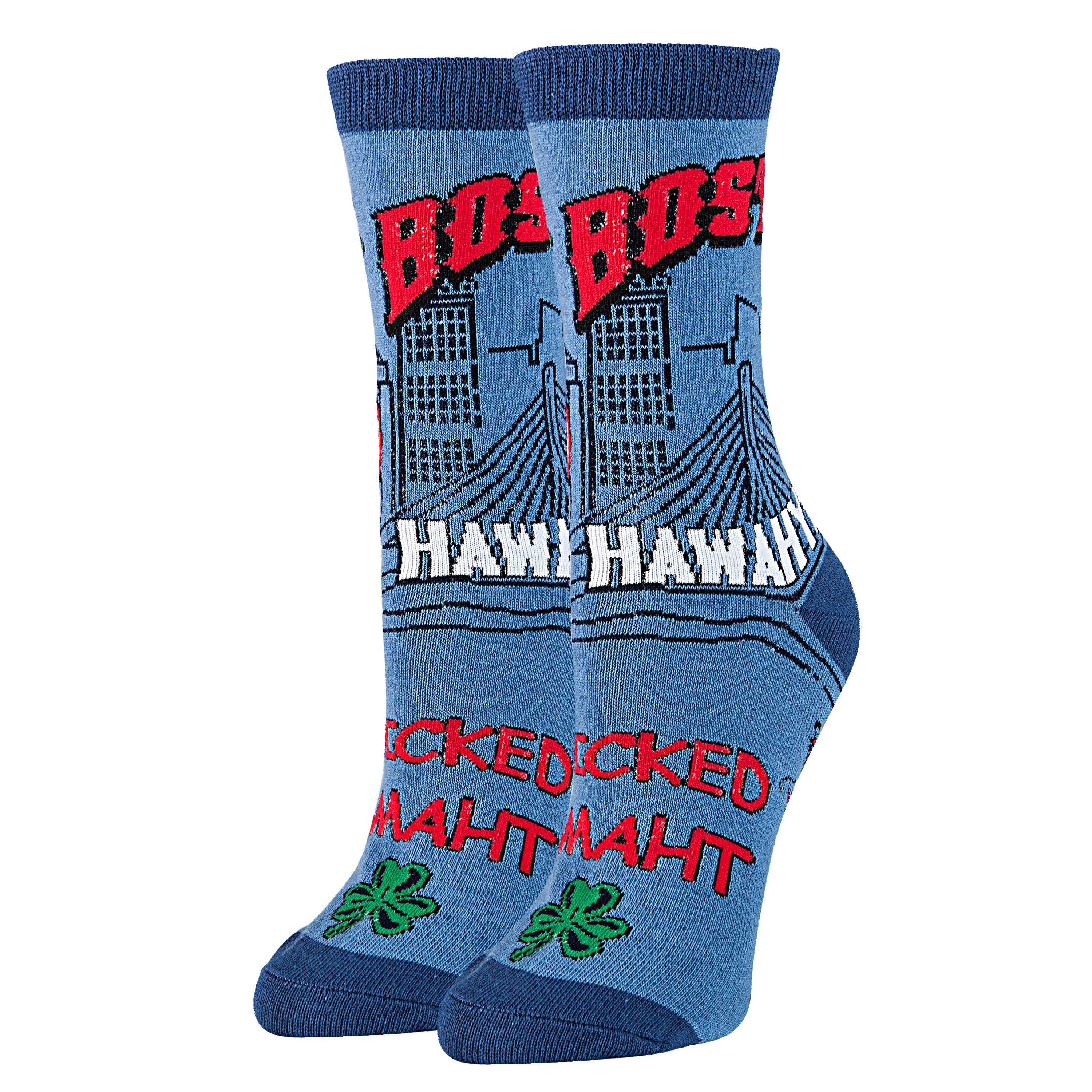 Boston Socks | Novelty Crew Socks For Women