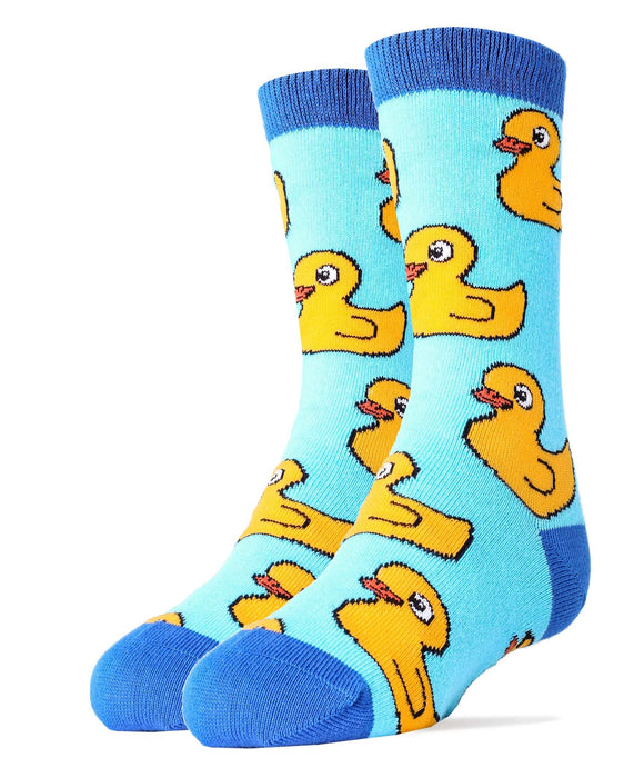Duckies Socks | Novelty Crew Socks for Kids