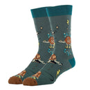 Slow & Steady Socks | Funny Crew Socks for Men