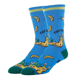 Slug Life Socks | Funny Crew Socks for Men