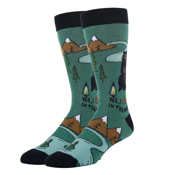 Bear Poop Socks | Funny Crew Socks for Men