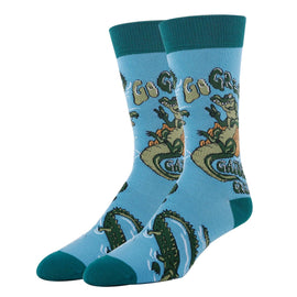 Go Green Socks | Funny Crew Socks for Men
