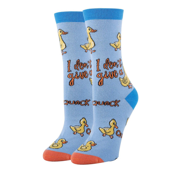 Quack Socks | Funny Crew Socks for Women