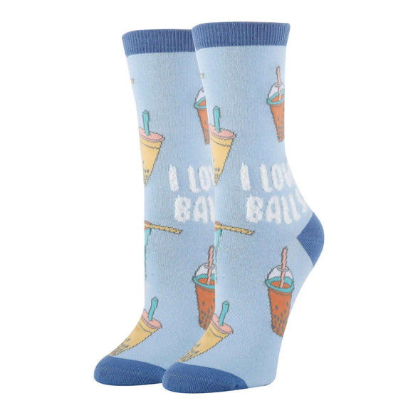 Boba Socks | Funny Crew Socks for Women