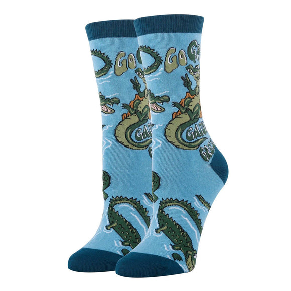 Go Green Socks | Funny Crew Socks for Women