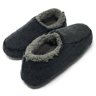 Buy black Solid Sherpa Slippers