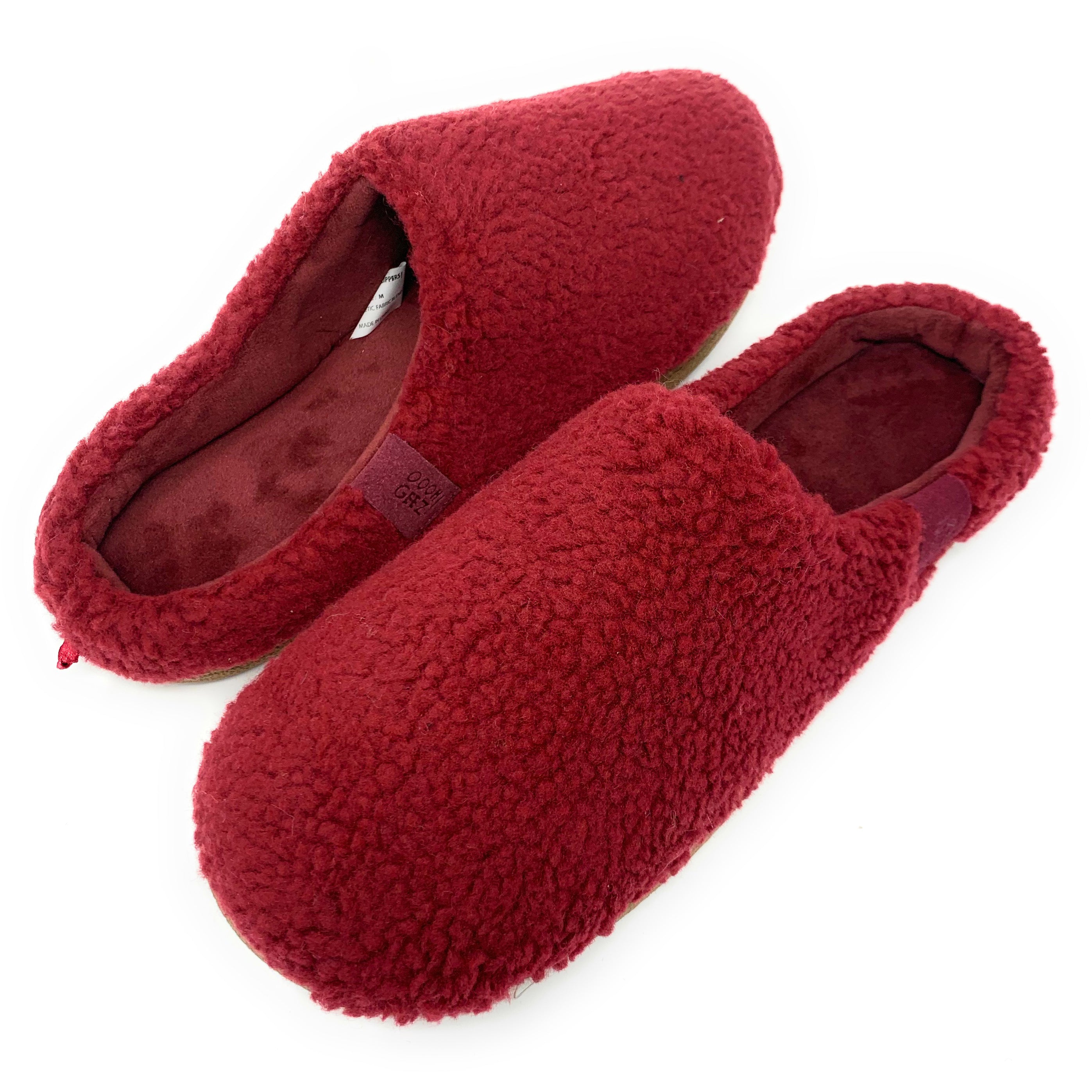 Slip on fuzzy discount slippers