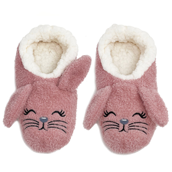 Bunny Hop Fuzzy Slippers for Women