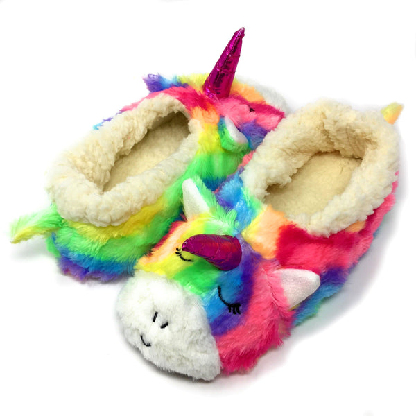 My Unicorn Fluffy Sherpa Slippers | Women | Animal Slippers