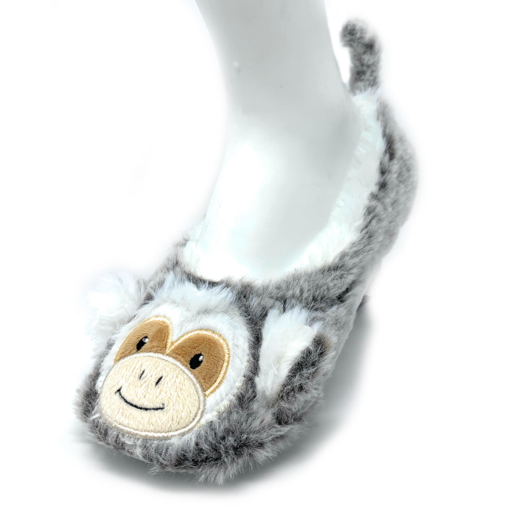 Monkey Around Plush Slippers - 0