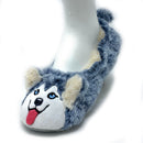 Husky Plush Slippers-2