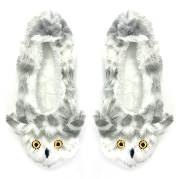 Owl Right Plush Slippers for Women