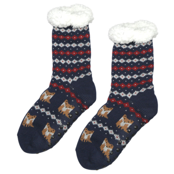 Foxy N Around Sherpa Slipper Socks for Women