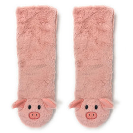Le Piggy Plush Sherpa Slipper Socks for Women