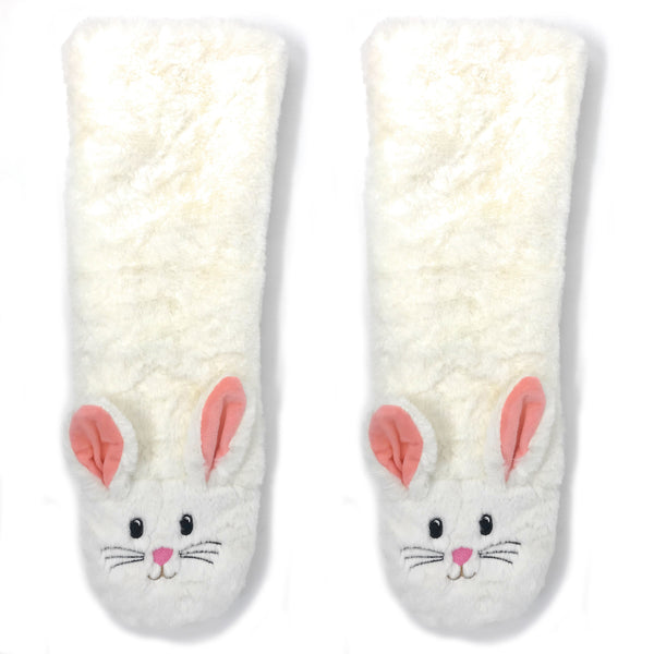 Bunny Plush Sherpa Slipper Socks - Women's