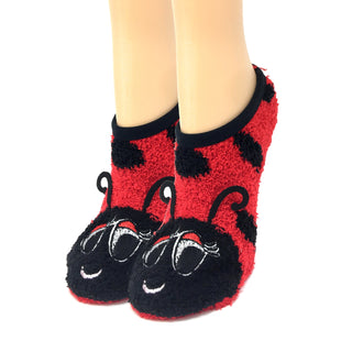 Lady Lady Bug Sock Slippers For Women