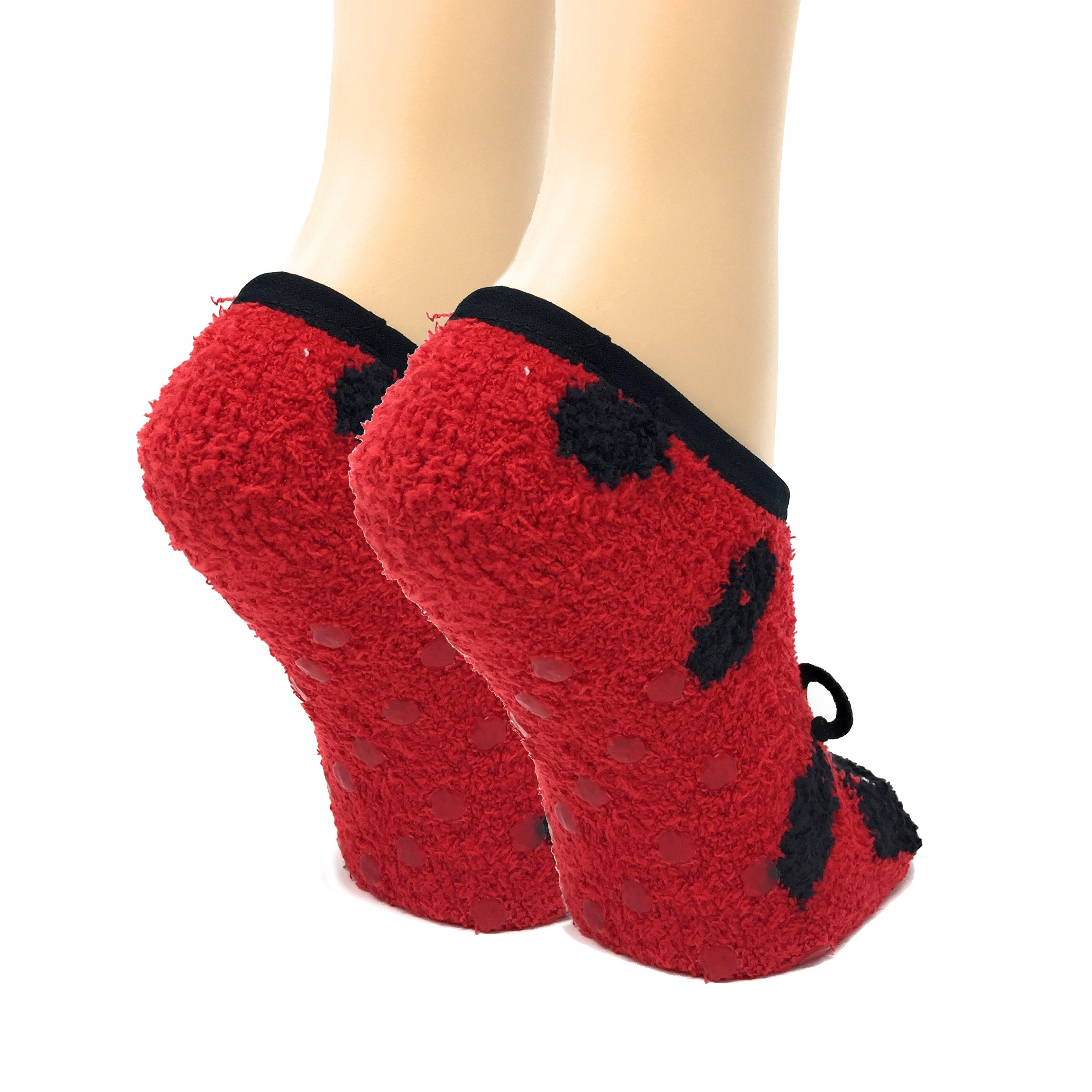 Lady Lady Bug Sock Slippers