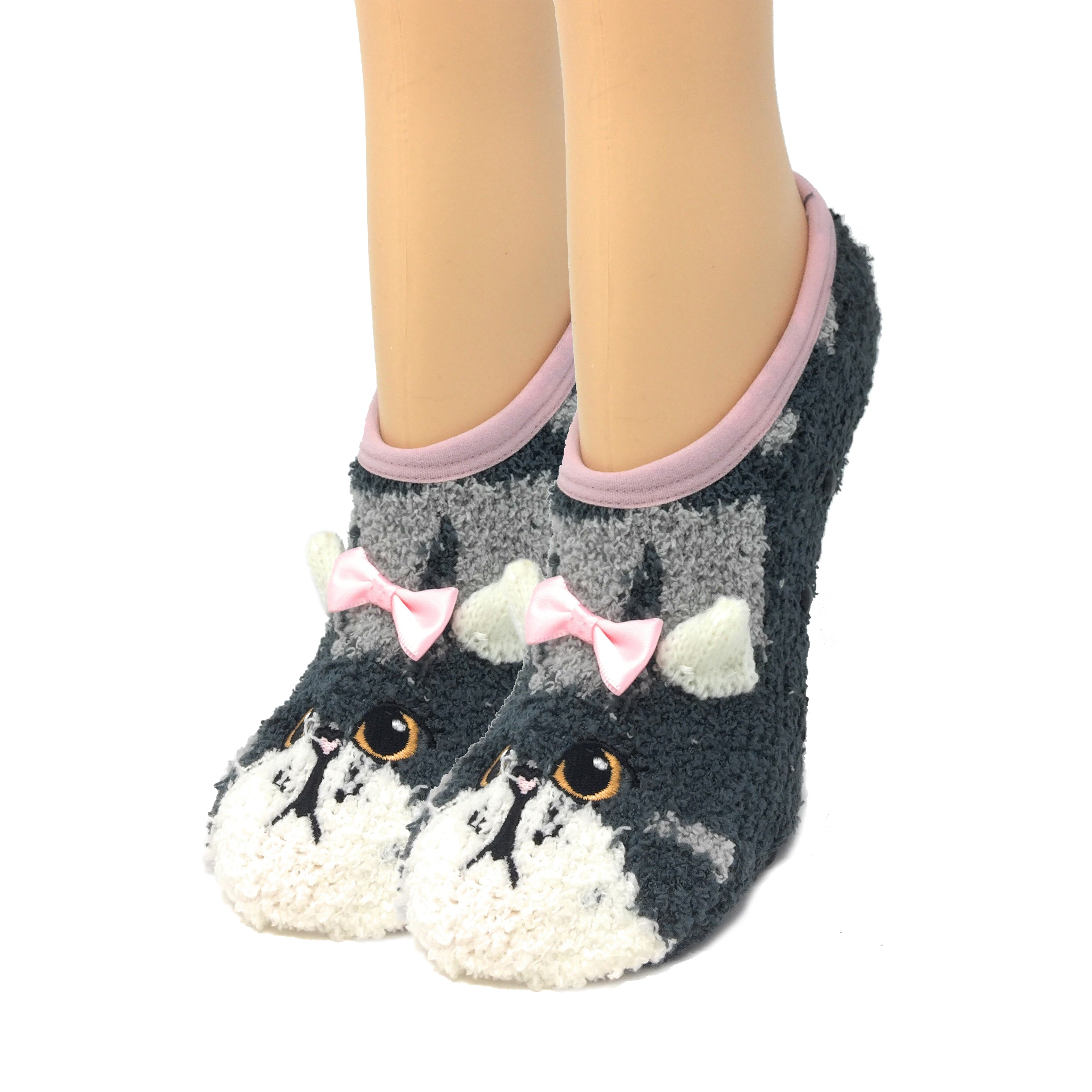 Here Kitty Kitty Sock Slippers for Women