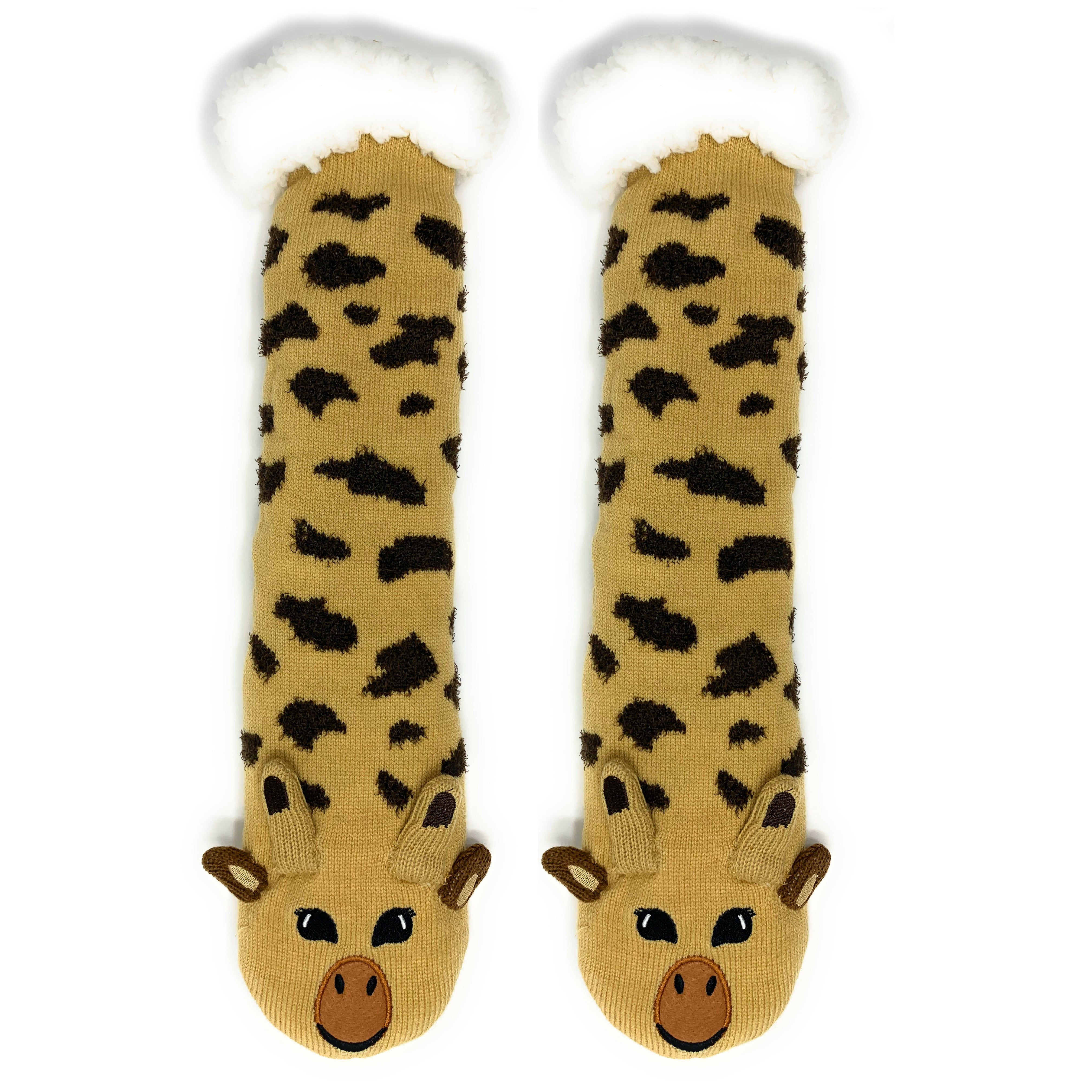 Gee Raff 3D Pop Sherpa Slipper Socks for Women