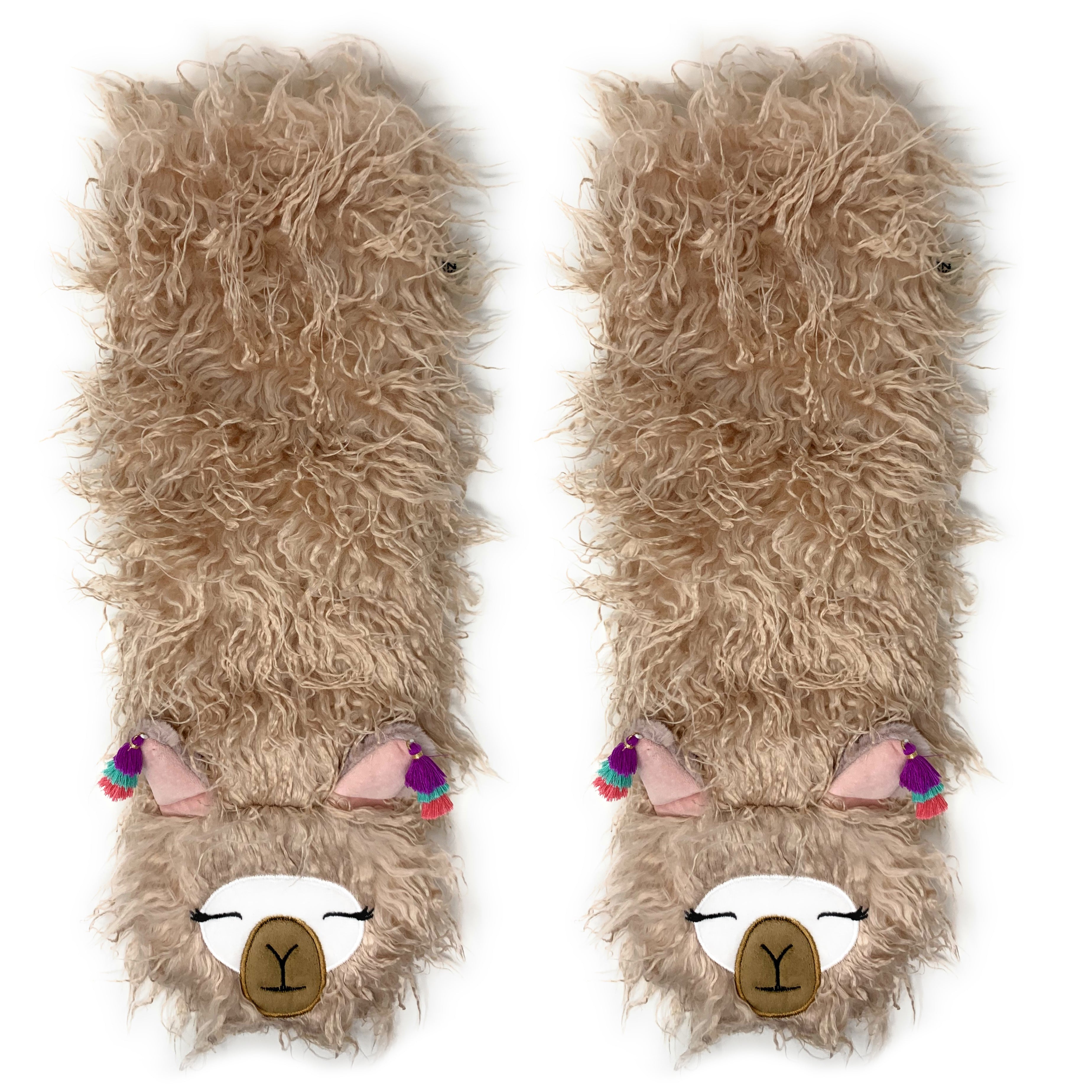 Llama Llama Pink Plush Slipper Socks for Women