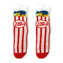 Box o' Popcorn Sherpa Slipper Socks for Kids
