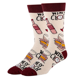 Put A Cork in It Socks | Drinks Crew Socks for Men