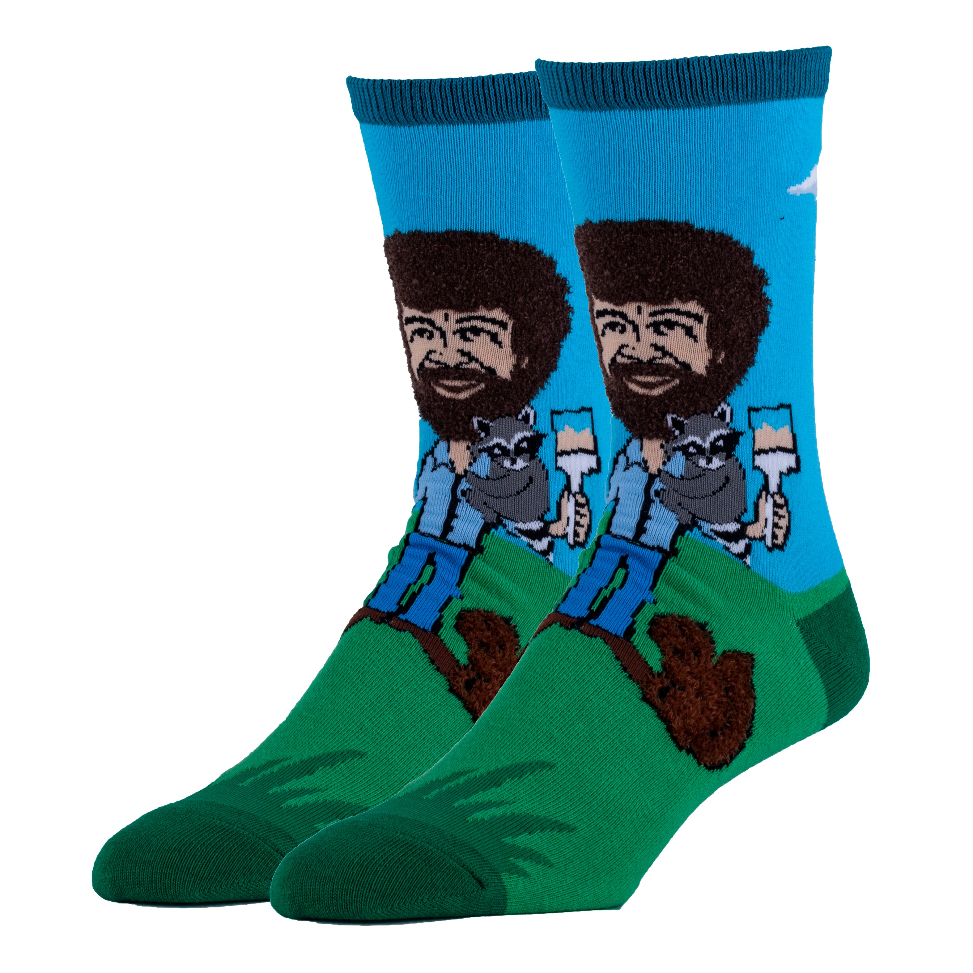 Let's Paint.. Socks | Bob Ross Crew Socks For Men