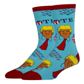 Trump 20 Socks | Novelty Crew Socks For Men