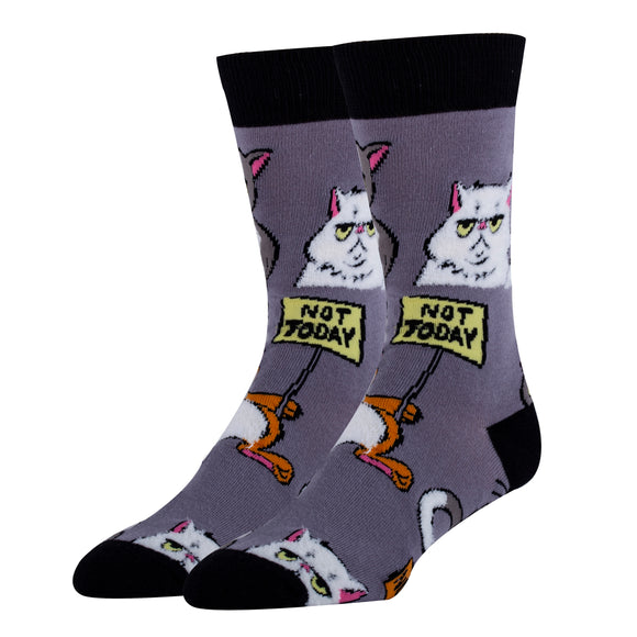 Not Today Socks | Funny Crew Socks For Men