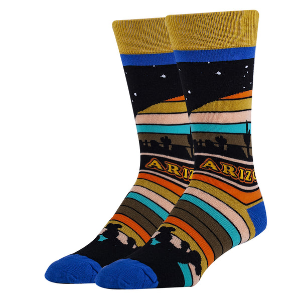 Arizona Socks | Novelty Crew Socks For Men