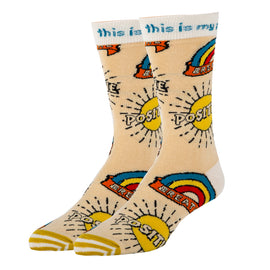 Positive Socks | Novelty Crew Socks For Men
