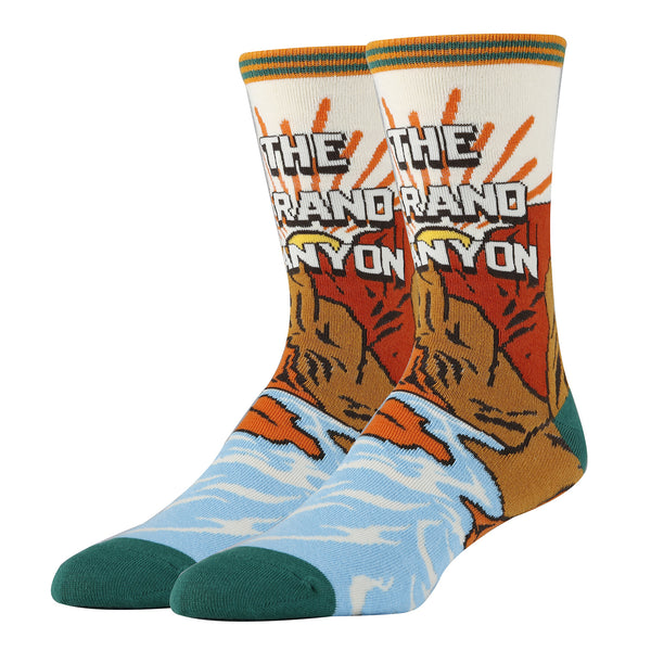 Grand Canyon Socks | Novelty Crew Socks For Men