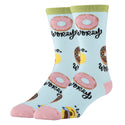 Donut Worry Socks | Novelty Crew Socks For Men