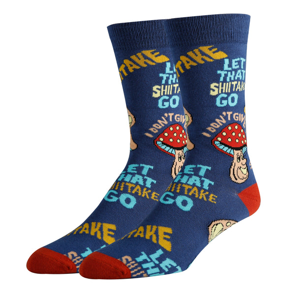 Let That Shhh Socks | Sassy Crew Socks For Men