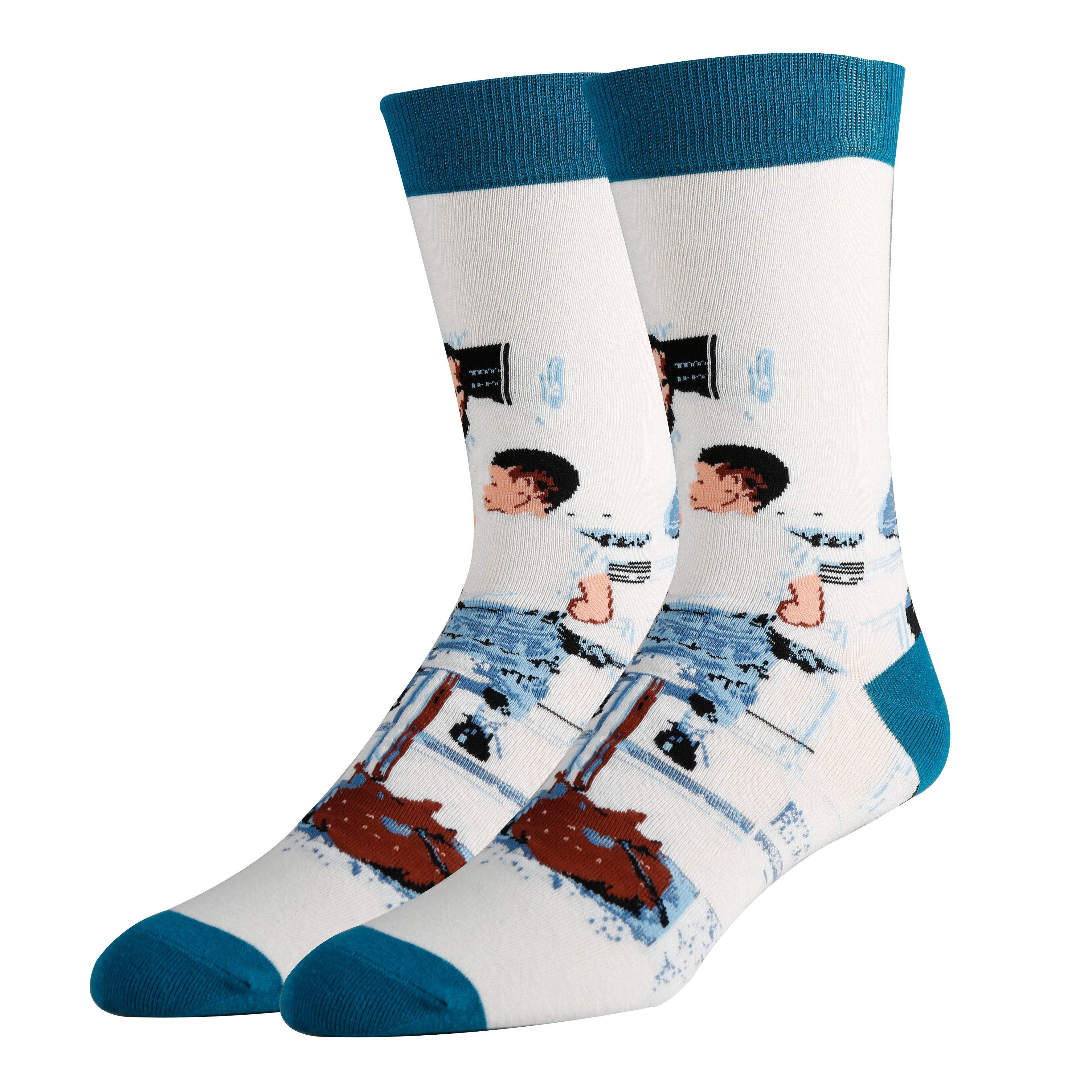 Run Away Socks | Novelty Crew Socks For Men