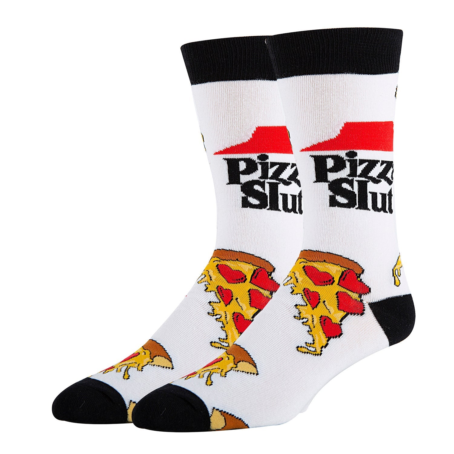 Pizza Slut Socks | Novelty Crew Socks For Mens