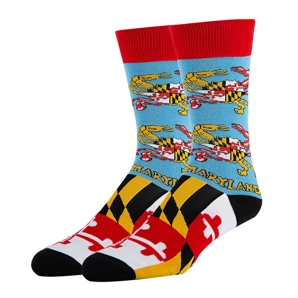 Maryland Socks | Novelty Crew Socks For Mens