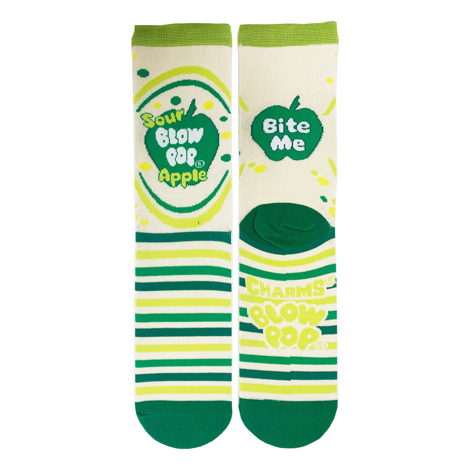 Sour Apple Pop Socks | Novelty Crew Socks For Mens