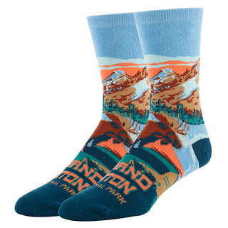 Grand Teton Socks | Funny Crew Socks for Men